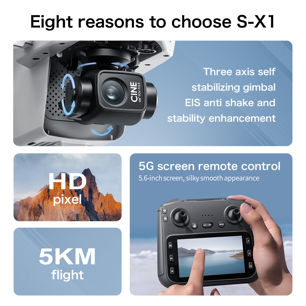 S-X1 MAX GPS Drone with 3-Axis - Drone Mapping review and price